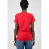 Sissy boy Womens Regular T-shirt With Bling Detail In Red
