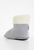 Hush Puppies Ladies Casa Slipper Boot In Grey Frost
