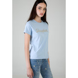 Sissy boy Womens Regular T-shirt With Raised Pearl In Blue