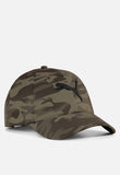 Puma Mens Essential Elevated Aop Baseball Cap In Olive