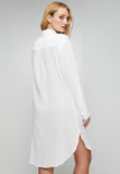 Izabel London Womens Button Through Midi Shirt Dress In White