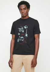 Ben Sherman Sketched Mod Zone Black T-Shirt
