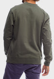 Jeep Mens Core Applique Fleece Crewneck Green