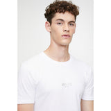 Guess Mens Aidy Cn Ss Tee White
