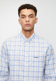 Pringle Mens Zola Long Sleeve Classic Shirt In Blue Multi