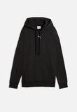 Puma Womens Centered cat Logo Relaxed Hoodie In Black