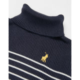 Polo Girls Debbie Polo Neck Pullover In Navy