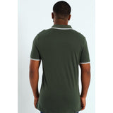 Guess Mens Tipped Core Polo Green