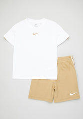 Nike Boys Poly Pack Knit 2 Piece Set In Beige