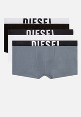 Diesel Mens Damien-D-Pop 3 Pack Boxers In Black & White