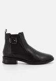 Hush Puppies Ladies Annika Leather Boots In Black