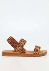 Butterfly Feet Ladies Zina 23 Sandals In Leaopard Print