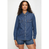 Levis Womens Iconic Weather Air Space Shirt In Blue