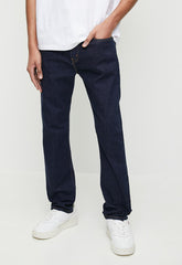 Levis Mens 502 Taper Za Rinsey Jean In Dark Blue