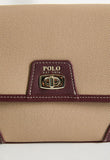 Polo Womens Cabana Flapover Sling Bag In Beige
