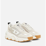 Diesel Womens S-Savannah Tulu Sneakers In Pumice Stone/White Alyssum/White