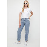 Guess High Rise Mom Light Wash