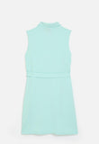 Polo Girls Nia Sleeveless Pique Dress In Turquoise