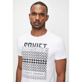 Soviet Mens Vivid Fashion T-Shirt In White
