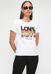 Sissyboy T31101 Ladies Maxime Logo Top White