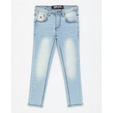 Soviet Boys Lavish Fashion Skinny Denim Jeans In Light Indigo