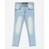 Soviet Boys Lavish Fashion Skinny Denim Jeans In Light Indigo