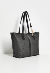 Guess Wester Carryall Handbag In Coal