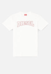 Diesel Mens T-Norm-V10 Regular T-Shirt In White