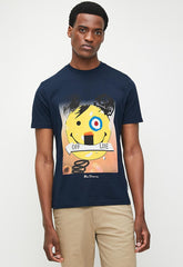 Ben Sherman Mens Off Line T-Shirt In Navy