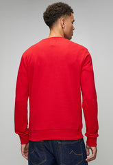 Ben Sherman Target Crew Sweater In Red
