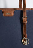 Polo Womens Cabana Book Tote In Blue
