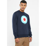 Ben Sherman Mens Target Crew Sweater Navy