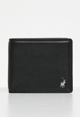 Polo Billfold Wallet With Coin Insert In Black