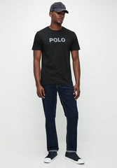 Polo HD Logo Printed T-Shirts For Men In Black