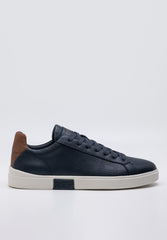 Replay Mens Polys Studio Shoes Navy Brown