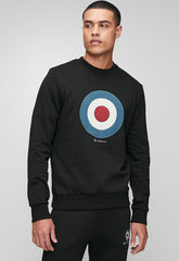 Ben Sherman Mens Target Crew Sweater In Black