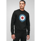 Ben Sherman Mens Target Crew Sweater In Black