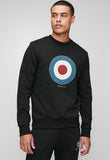 Ben Sherman Mens Target Crew Sweater In Black