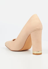 Miss Black Pisa 2 Ladies Shoes Nude