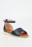 Butterfly Feet Ladies Walnut 2 Sandals In Navy Blue