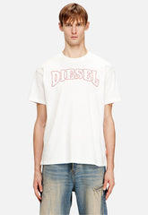 Diesel Mens T-Norm-V10 Regular T-Shirt In White