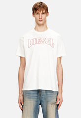 Diesel Mens T-Norm-V10 Regular T-Shirt In White