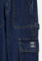 Soviet Boys Rhythm Oversized Cargo Denim Dark Indigo