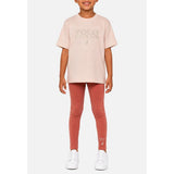 Polo Girls Isla Anglaise Short Sleeve T-Shirt In Pink