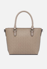 Guess Quinley Mini Tote Bag In Taupe