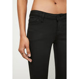 Guess Womens Low Rise Skinny Jeans In Black Wash