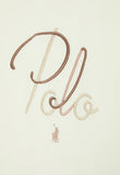 Polo Girls Skylar Embroidered Long Sleeve T-shirt In Off White