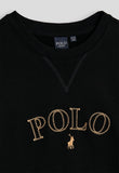Polo Girls Hannah Embroidered Sweater Black
