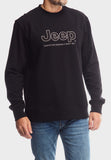 Jeep Mens Core Applique Fleece Crewneck Black