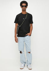 Diesel Mens Black Orange T-Adust-R7 T-Shirt